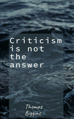 Criticism is not the answer