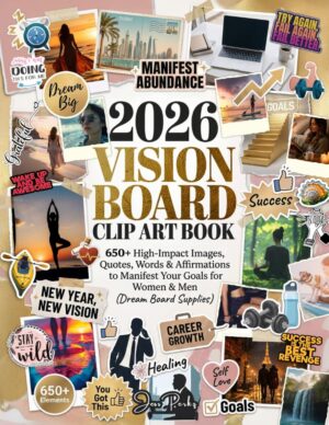 2026 Vision Board Clip Art Book